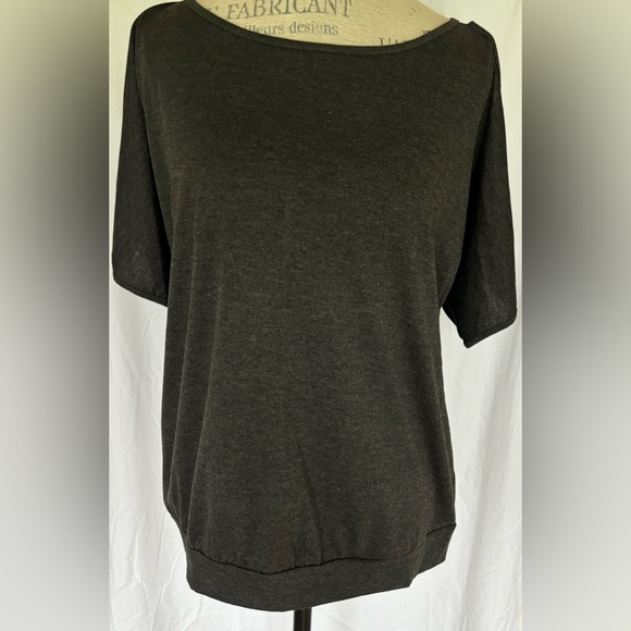 Chaolilai Women’s Cold Shoulder Blouse in Charcoal Grey Sz XL - Picture 1 of 5